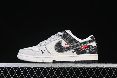 All Categories Nk SB Dunk Series Nk SB Dunk Low High-end Customized Low-top Shoes Nike SB Dunk Low LV Co-branded Zhubahei Denim Anniversary High-end Customized Low-top Casual Shoes YX5066-382